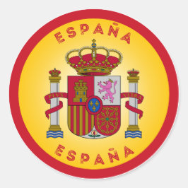 Spaans Erfgoed Embleem Ronde Sticker