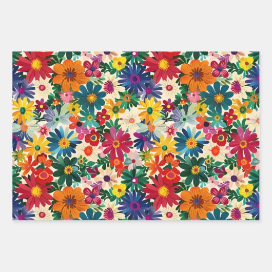 Spaans erfgoed maand bloemen inpakpapier vel (Voorkant 2)