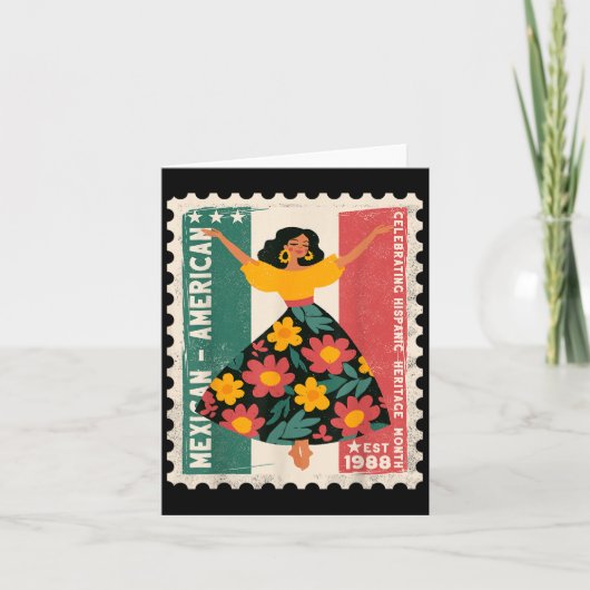 Spaans erfgoed Mexicaans-Amerikaanse Bloemendanser Kaart (Voorkant)