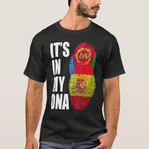 Spaans-Eritrese Mix DNA Vlag Erfgoed T-shirt