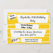 Spaans Fan Invitation horizontaal Kaart (Achterkant)