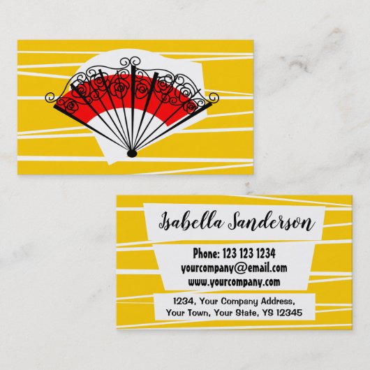 Spaans Fan visitekaartje (Voorkant / Achterkant)