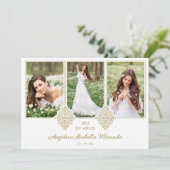 Spaans Fancy Mijn XV jaar 3 Fotografie-effect Kaart (Staand voorkant)