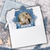 Spaans Feliz Navidad Elegante Azul Vakantie Kaart