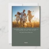 Spaans Feliz Navidad Grappige Kerstmis Familie Fot Feestdagenkaart (Achterkant)