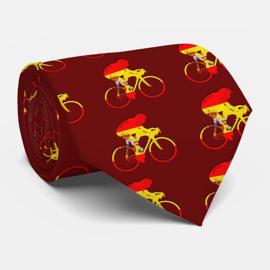 Spaans fietsen Spanje Frankrijk Geschenken aan win Stropdas (Opgerold)