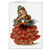 Spaans Flamenco Dancer traditionele kleding (Voorkant)