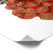  Spaans Flamenco Dancer traditionele kleding Poster (Hoek)