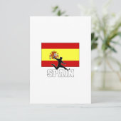 Spaans Football Voetbalteam Kaart (Staand voorkant)