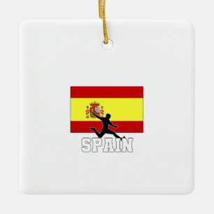 Spaans Football Voetbalteam Keramisch Ornament