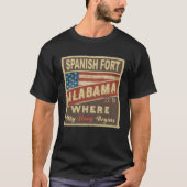 SPAANS FORT, AL Het is waar mijn verhaal begint T-shirt (Voorkant)