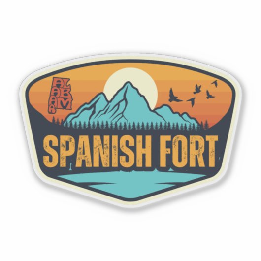 Spaans Fort, Alabama Sticker (Voorkant)