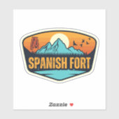 Spaans Fort, Alabama Sticker (Vel)