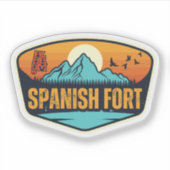 Spaans Fort, Alabama Sticker (Voorkant)