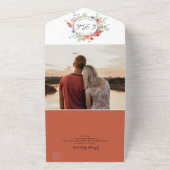 Spaans, foto, koraalperwentelingscheur van RSVP All In One Uitnodiging (Buitenkant)