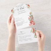 Spaans, foto, koraalperwentelingscheur van RSVP All In One Uitnodiging (Afscheurbaar)