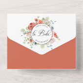 Spaans, foto, koraalperwentelingscheur van RSVP All In One Uitnodiging (Achterkant)