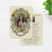 Spaans Funeral Sacred Heart Jesus Heilige Prayer Visitekaartje (Bureau)