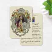 Spaans Funeral Sacred Heart Jesus Heilige Prayer Visitekaartje (Bureau)