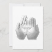 Spaans gebed van trouw, wenskaart bedankkaart (Voorkant)