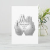 Spaans gebed van trouw, wenskaart bedankkaart (Staand voorkant)