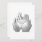 Spaans gebed van trouw, wenskaart bedankkaart (Voorkant / Achterkant)