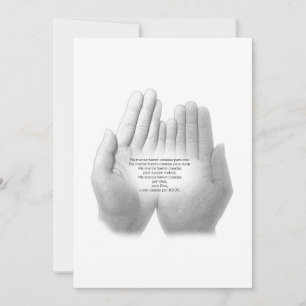 Spaans gebed voor trouw, wenskaart bedankkaart