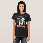Spaans Geen Probllama Probleem Llama Kind Student T-shirt (Voorkant volledig)