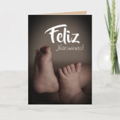 Spaans gefeliciteerd "Feliz Nacimiento" Baby Kaart (Voorkant)