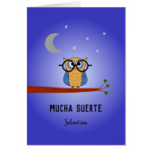 Spaans geluk gepersonaliseerde uil (Voorkant)