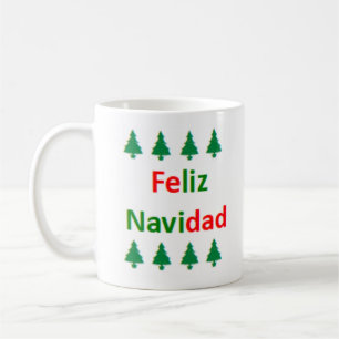 Spaans gelukkig kerstfeest koffiemok