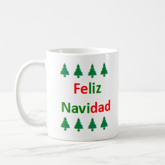 Spaans gelukkig kerstfeest koffiemok (Links)
