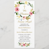 Spaans gepersonaliseerd baptism Prayer Kaart (Voorkant)