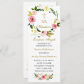 Spaans gepersonaliseerd baptism Prayer Kaart (Voorkant / Achterkant)