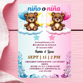 Spaans geslacht onthullen Nino o Nina Beer Kaart