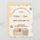 Spaans Geslacht Onthulling Uitnodiging Niña o Niño (Voorkant / Achterkant)