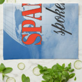 Spaans gesproken hier troebele aarde theedoek (Gevouwen)