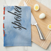 Spaans gesproken hier troebele aarde theedoek (Quarter Fold)