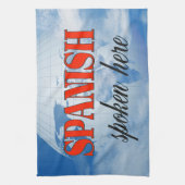 Spaans gesproken hier troebele aarde theedoek (Verticaal)