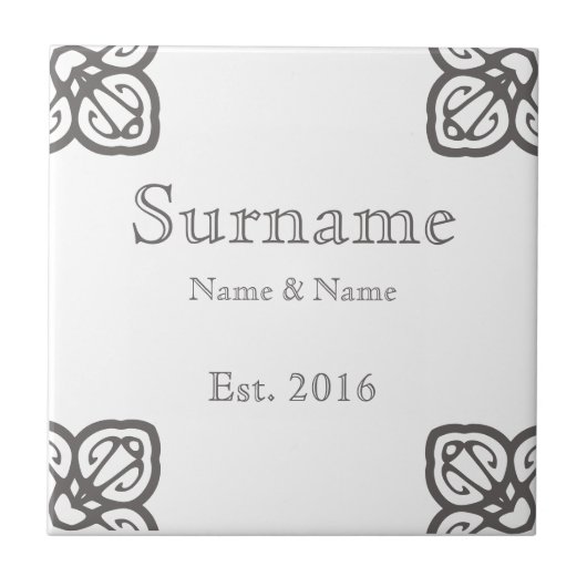 Spaans gezinspandje tegeltje (Voorkant)