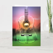 Spaans gitaarWenskaart Kaart (Achterkant)