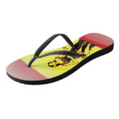 Spaans glanzende vlag teenslippers (Schuin)