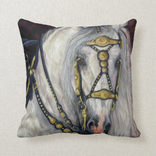 Spaans goud - Designer Horse Pillow Kussen