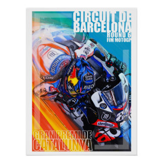 Spaans GP poster kunst door Murraymoto