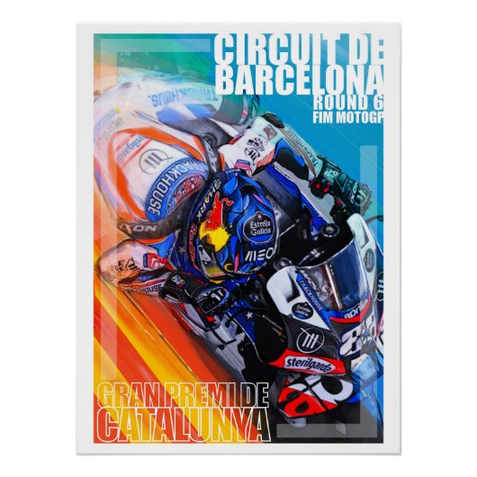 Spaans GP poster kunst door Murraymoto (Voorkant)