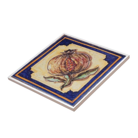 Spaans granaatappel tegeltje (Zijkant)