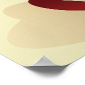 Spaans griesmeisje met de cartoon poster (Hoek)