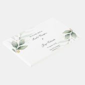 Spaans groen bruiloft uitnodiging gastenboek (Hoek)