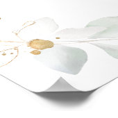 Spaans groen bruiloft Welkomstbord Poster (Hoek)