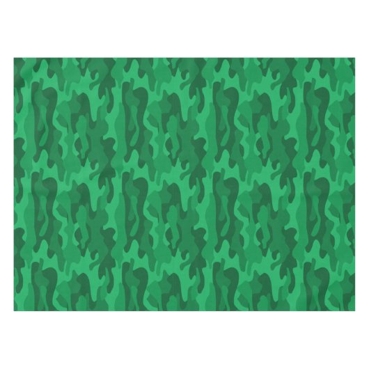 Spaans Groen Monocolor Camo Bar - sleutel Tafelkleed (Voorkant (Horizontaal))